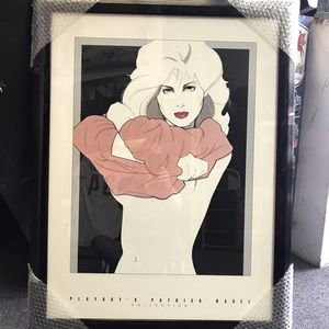 VERY RARE Patrick Nagel Cashmere Playboy Edition Framed Lithograph (Relisted).